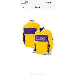 Nike Los Angeles Lakers Courtside Jacket AJ9153-728 Men's Sz  L - Flaw Waistband